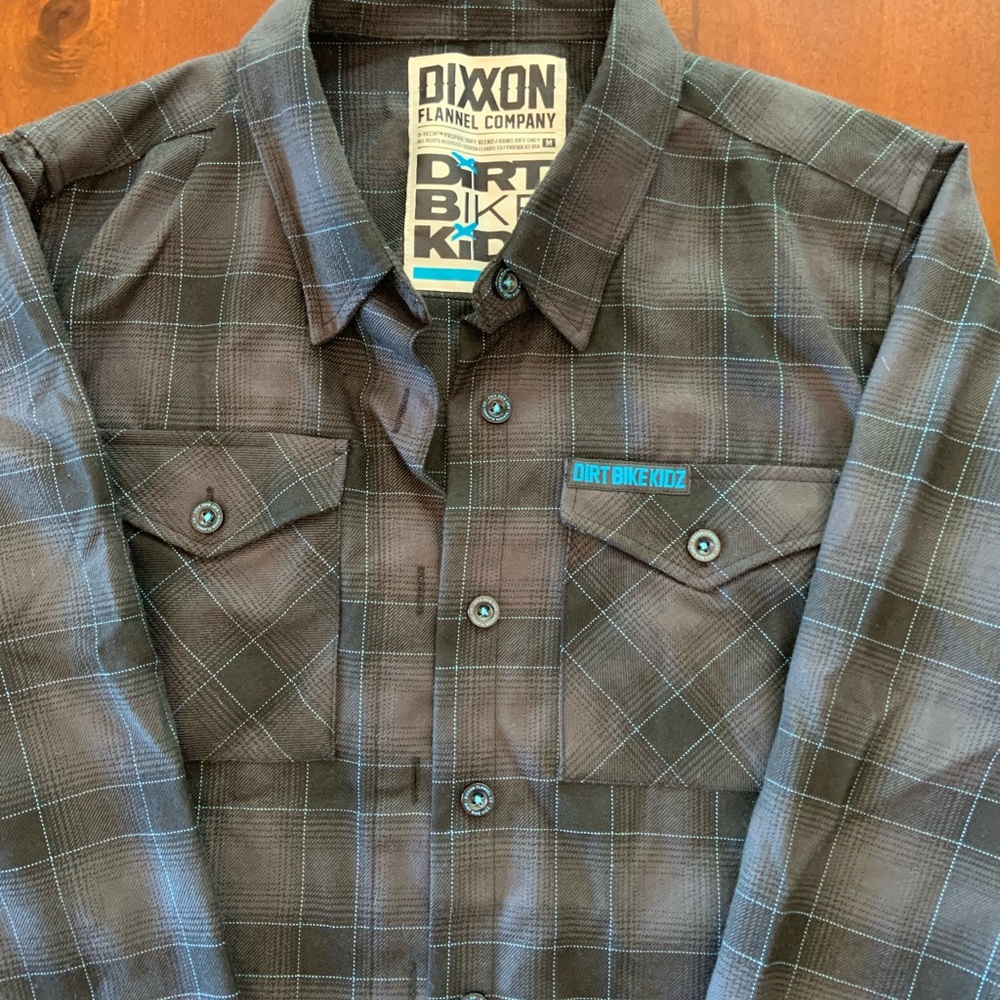 Women’s dixxon flannel size medium”dirt bike kidz”